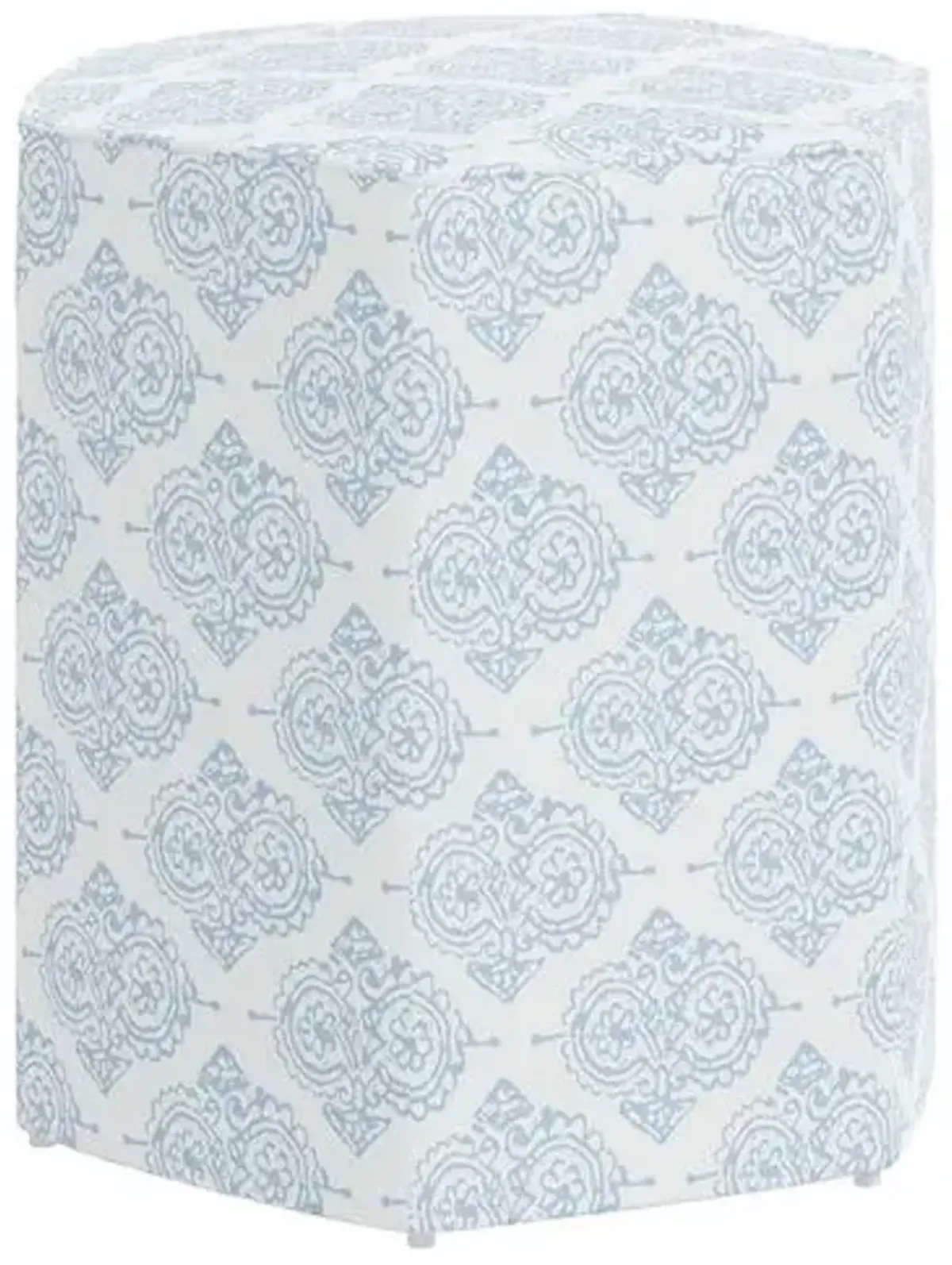 Esra Ottoman - Issa Light Indigo - Blue