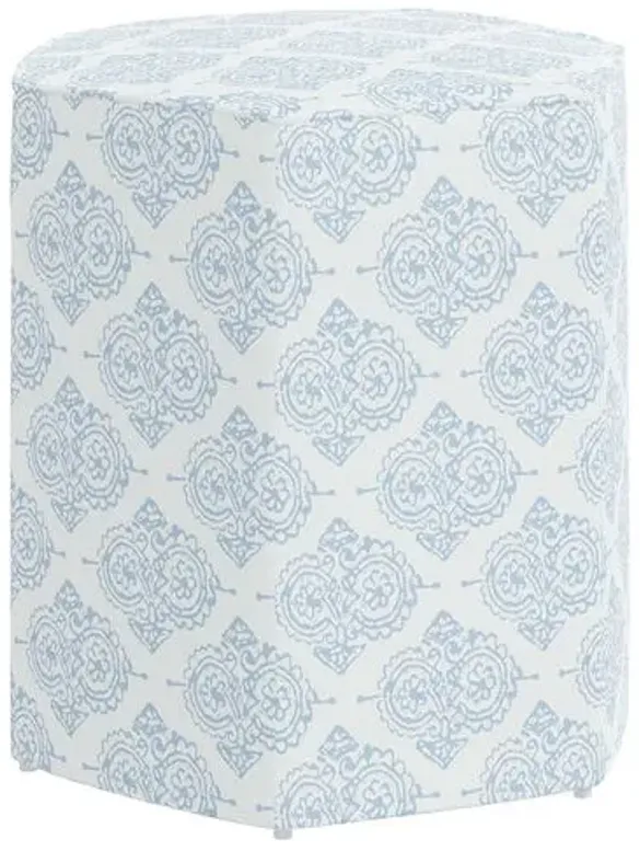 Esra Ottoman - Issa Light Indigo - Blue