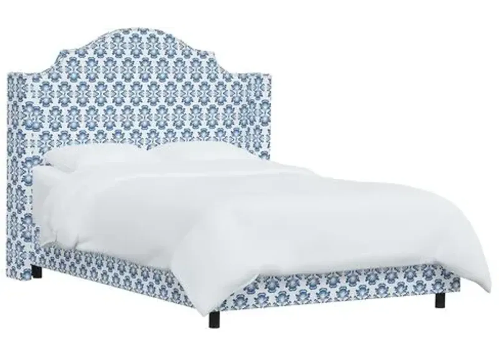 Samrina Wingback Bed - Bamana Lapis - Blue