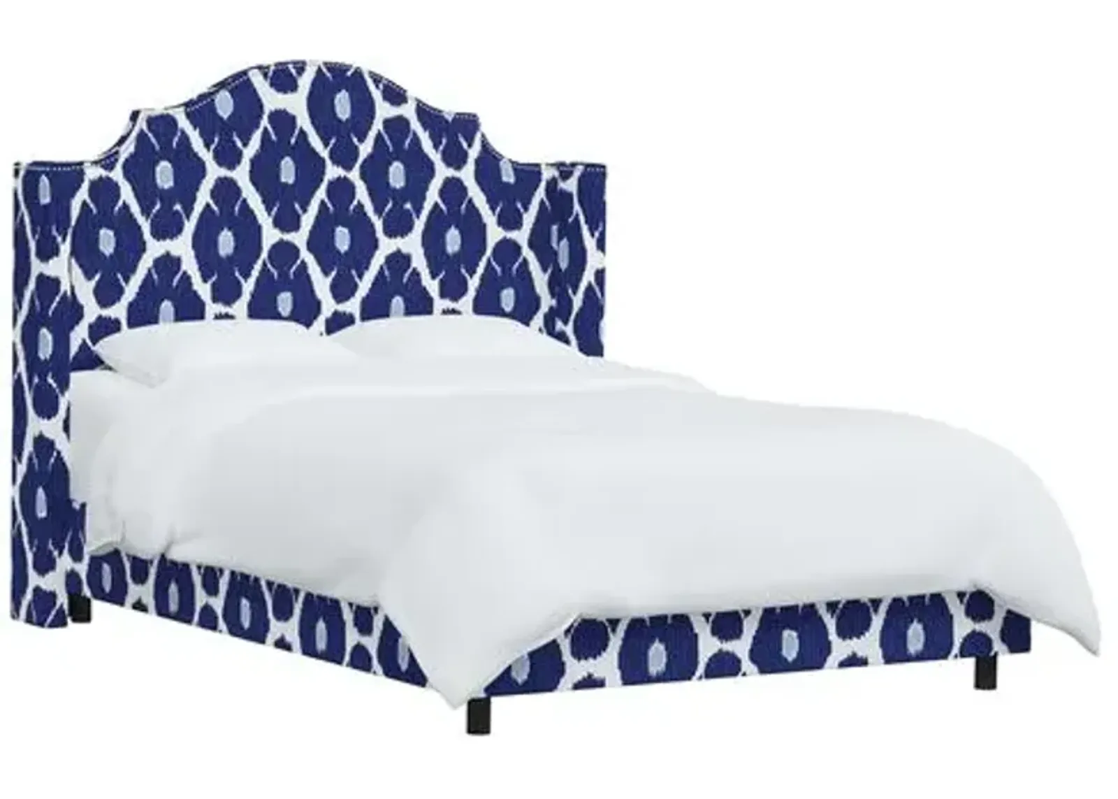 Samrina Wingback Bed - Poppy - Blue