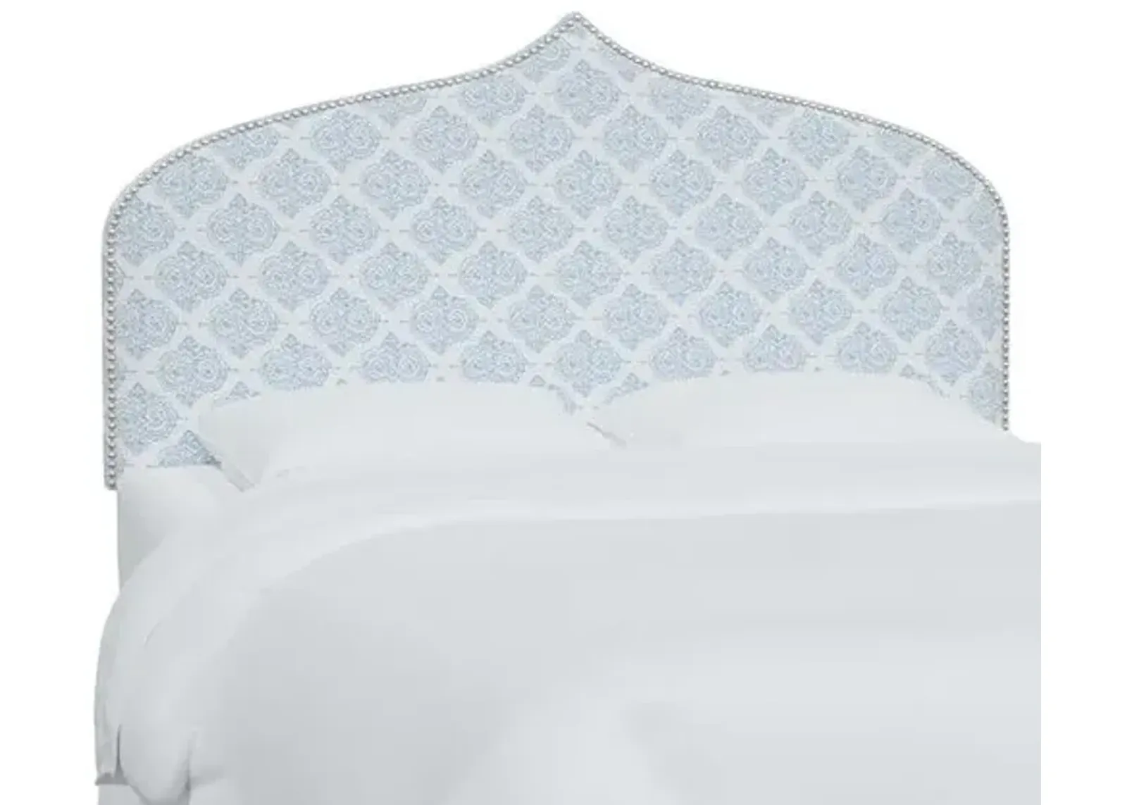 Alina Headboard - Issa Light Indigo - Blue