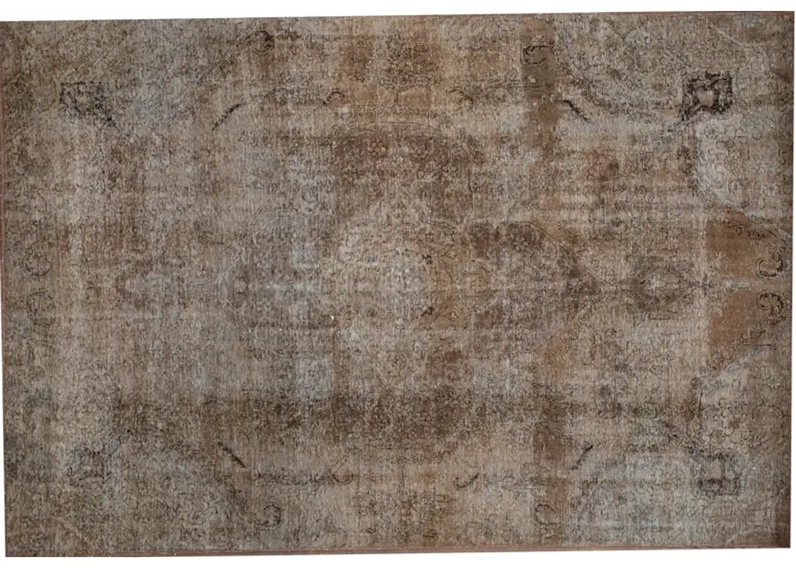 Vintage Brown Wool Rug - Apadana - Brown