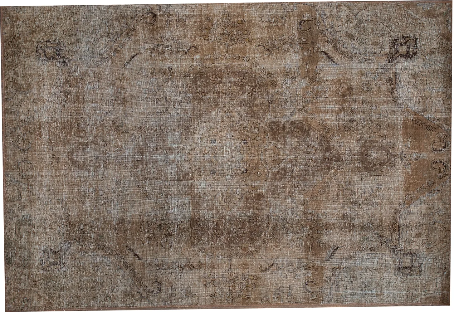 Vintage Brown Wool Rug - Apadana - Brown