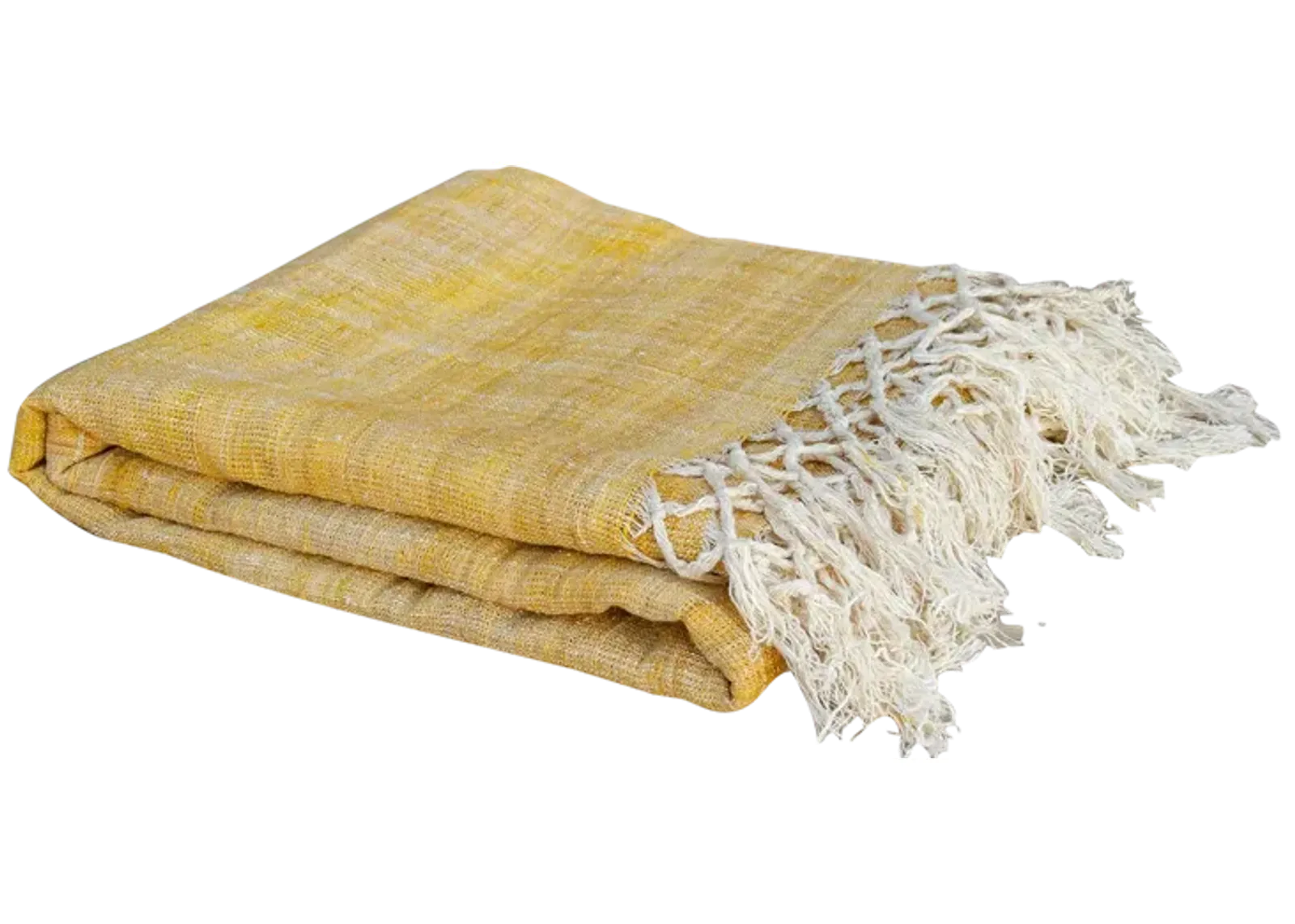 Lemon Burst Organic Silk Throw - de-cor - Yellow