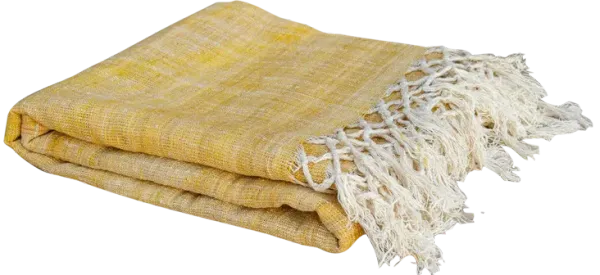Lemon Burst Organic Silk Throw - de-cor - Yellow