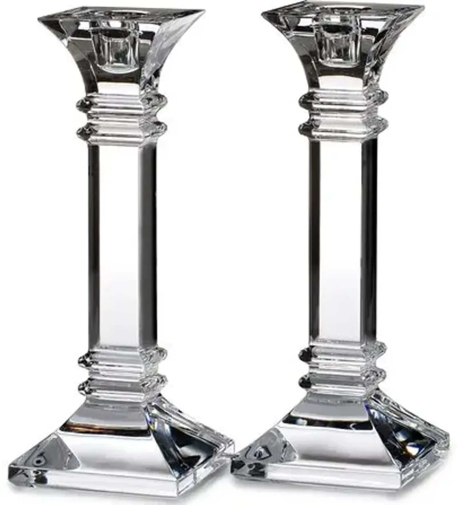 Set of 2 Treviso Candlestick - Waterford - Clear