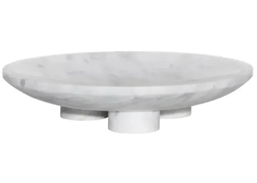 Paul Marble Plate - Natural White