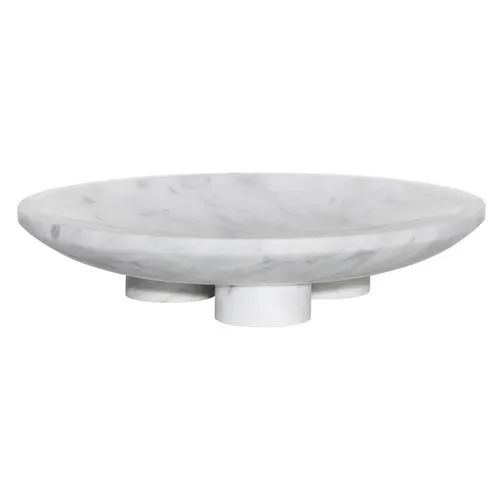 Paul Marble Plate - Natural White