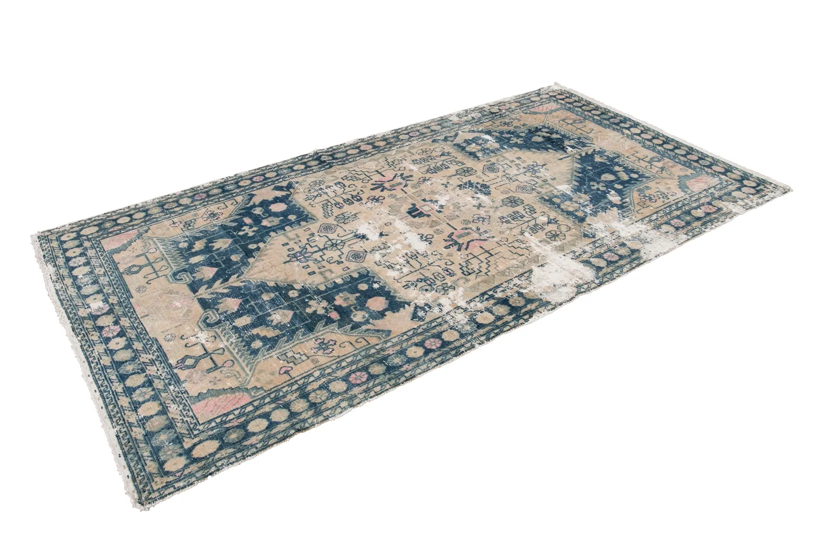 Vintage Blue Rug 4' 8" x 8' 10" - Apadana - Blue