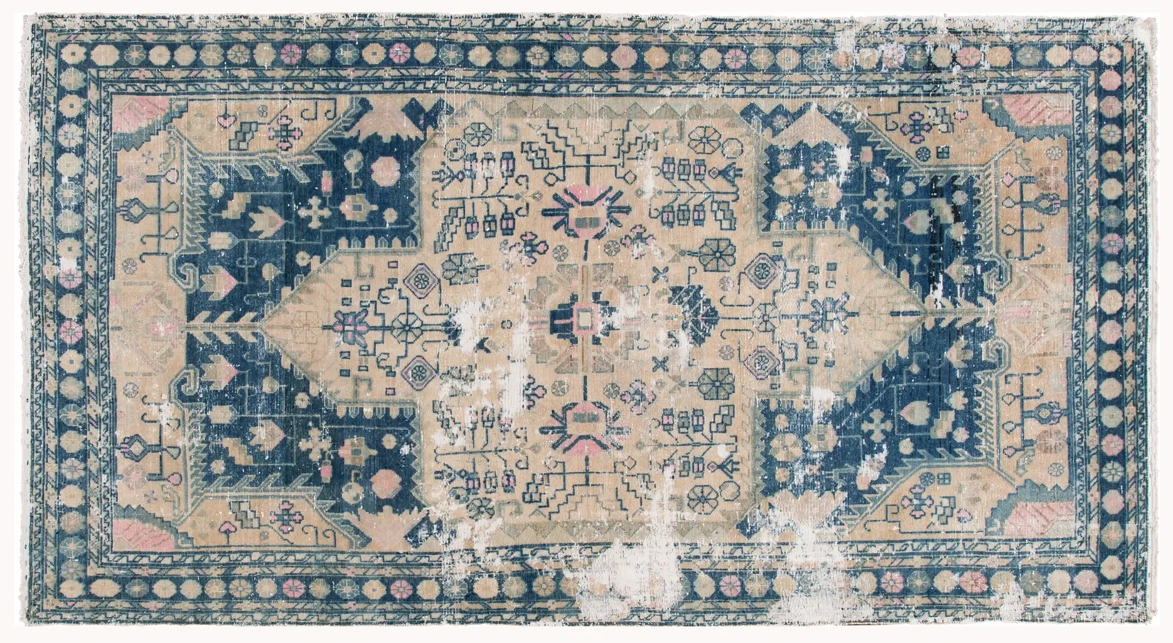 Vintage Blue Rug 4' 8" x 8' 10" - Apadana - Blue