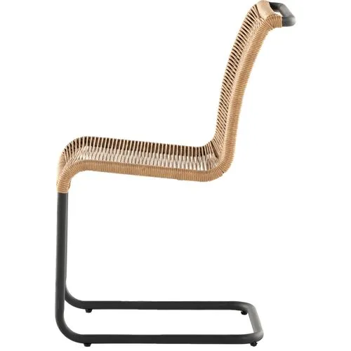 Lucca Rope Outdoor Dining Chair - Natural - Beige