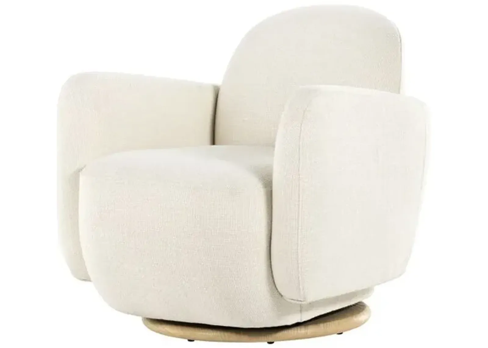 Moira Performance Swivel Chair - White