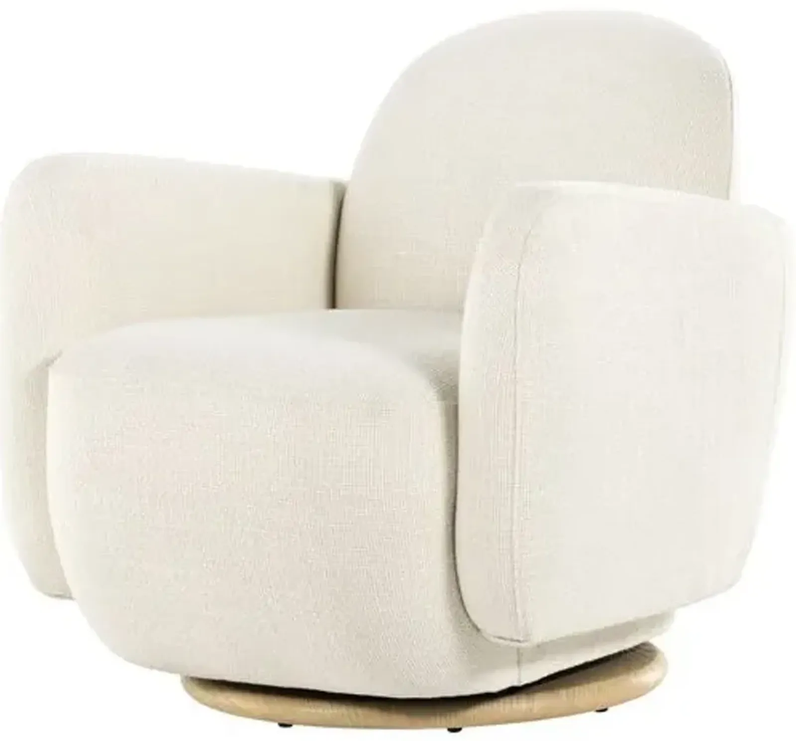 Moira Performance Swivel Chair - White