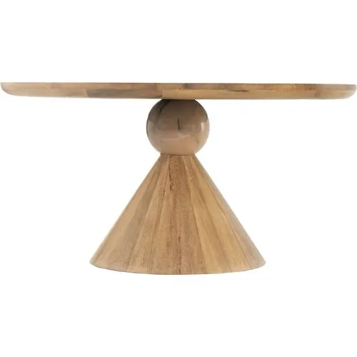 Leda 60" Dining Table - Smoked Honey