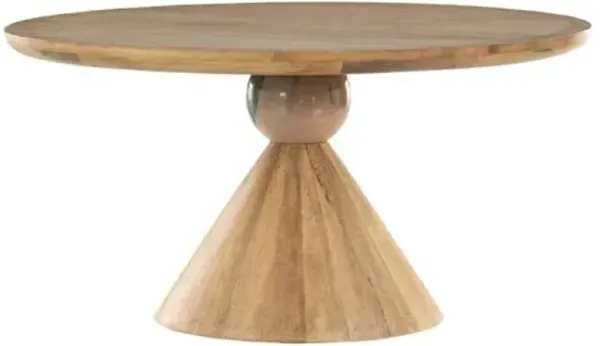 Leda 60" Dining Table - Smoked Honey