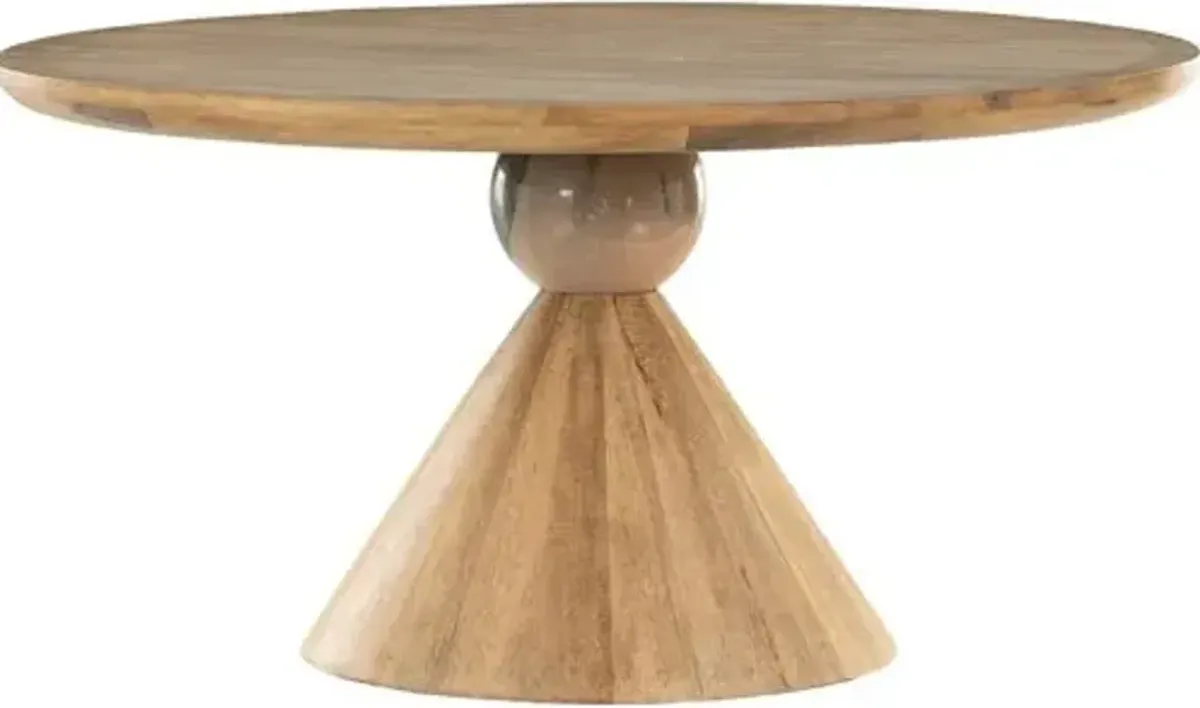 Leda 60" Dining Table - Smoked Honey