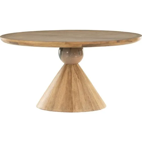 Leda 60" Dining Table - Smoked Honey