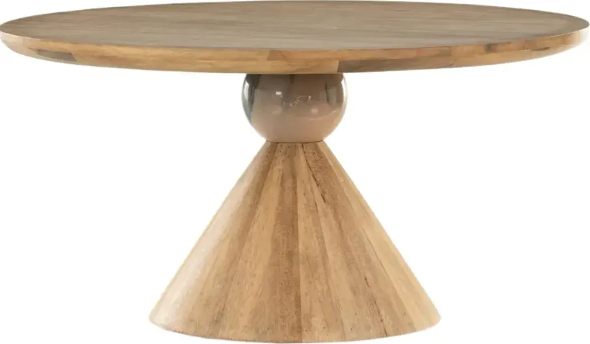 Leda 60" Dining Table - Smoked Honey