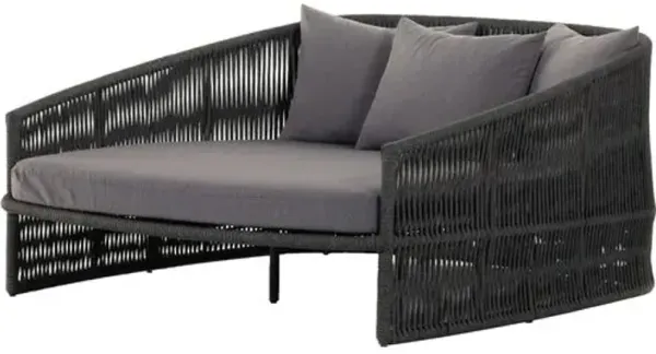 Judith Rope Outdoor Daybed - Charcoal Gray - Comfortable, Sturdy