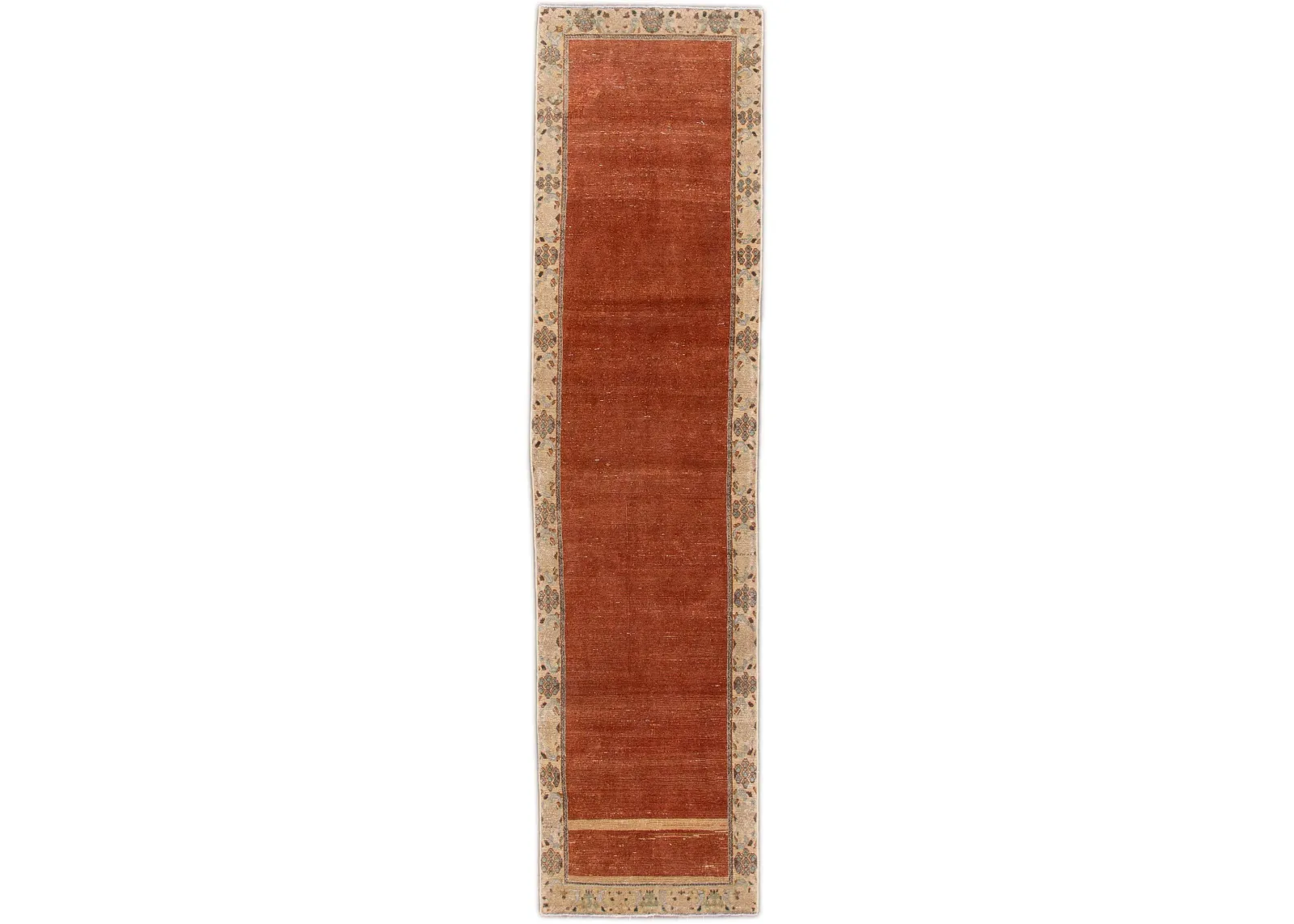 Vintage Persian Distressed Runner Rug - Apadana - Orange - Orange