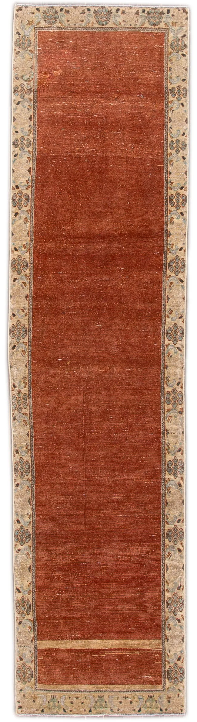 Vintage Persian Distressed Runner Rug - Apadana - Orange - Orange