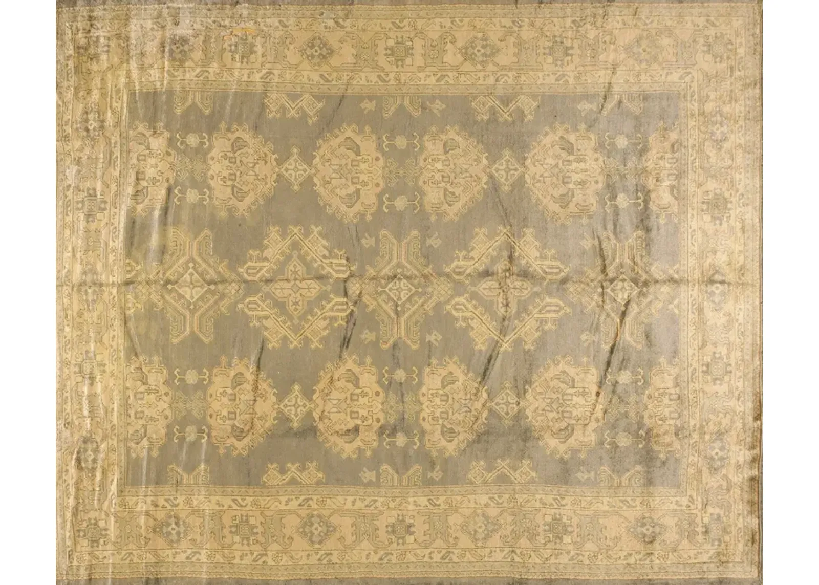 Early 20th Century Turkish Oushak Carpet