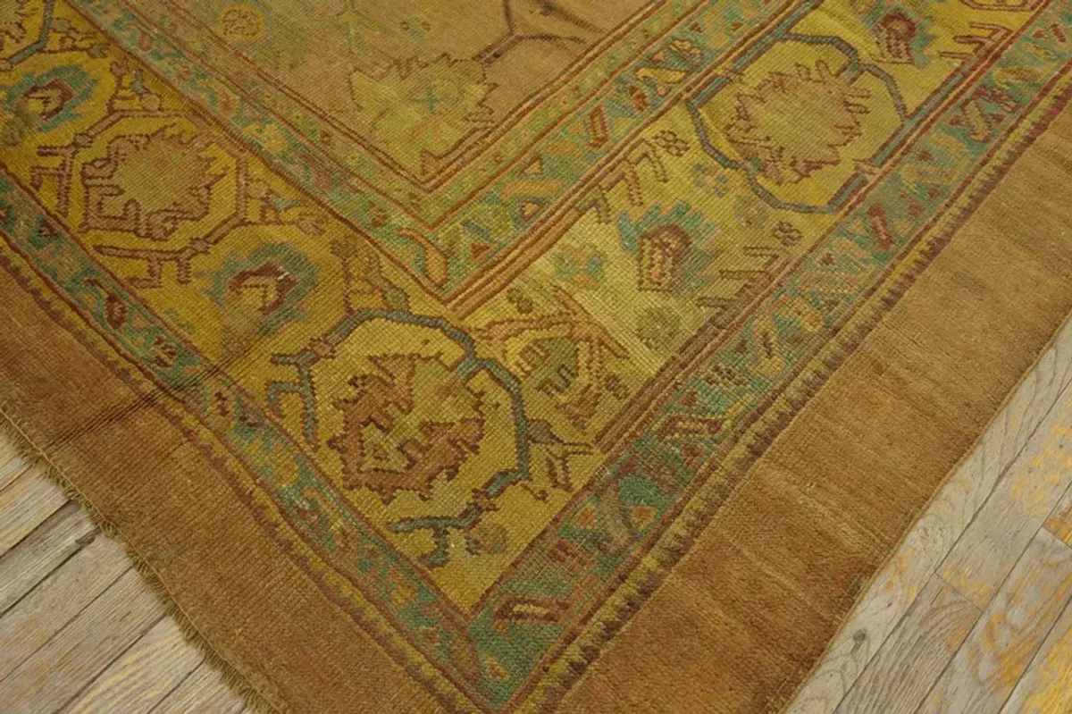 19th Century Turkish Oushak Carpet