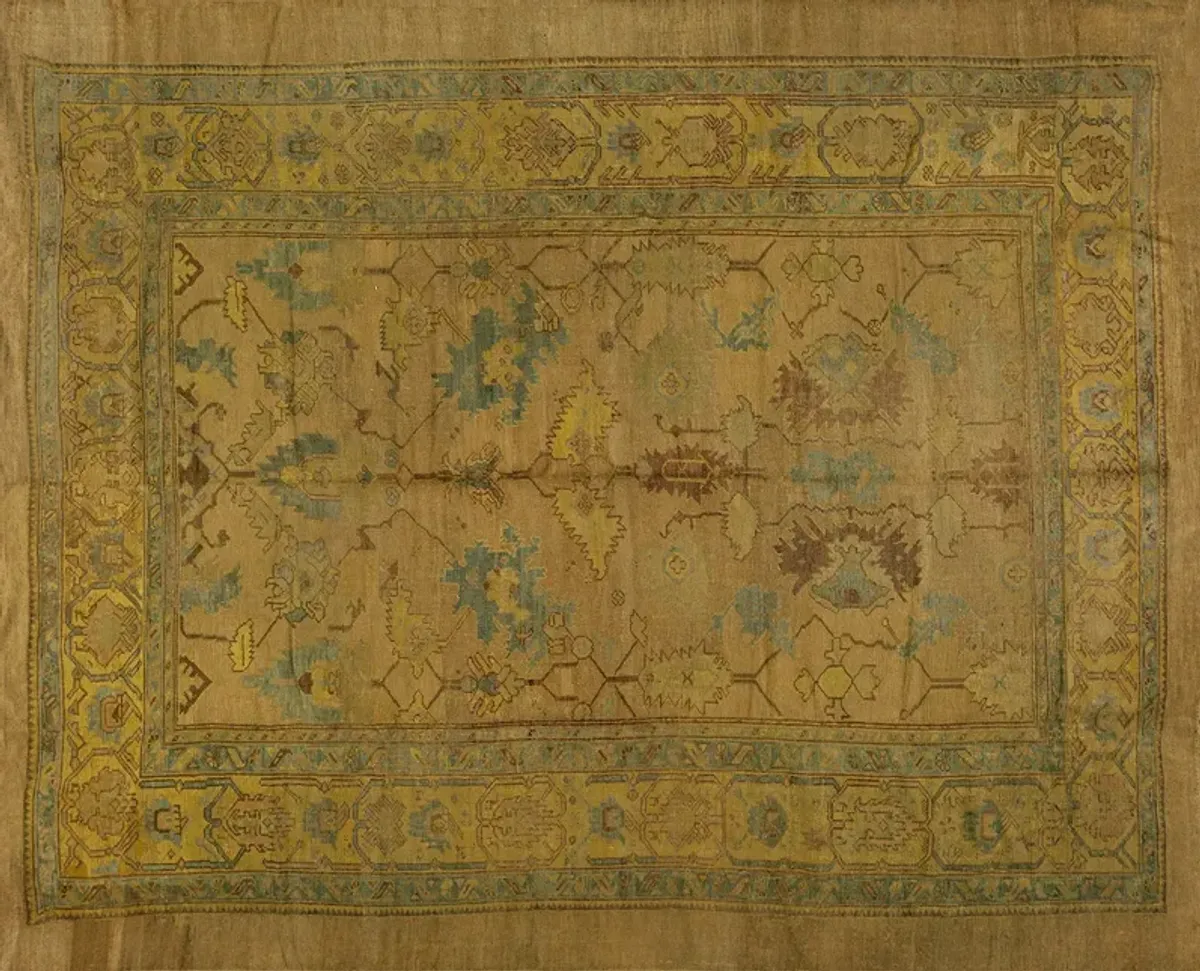 19th Century Turkish Oushak Carpet