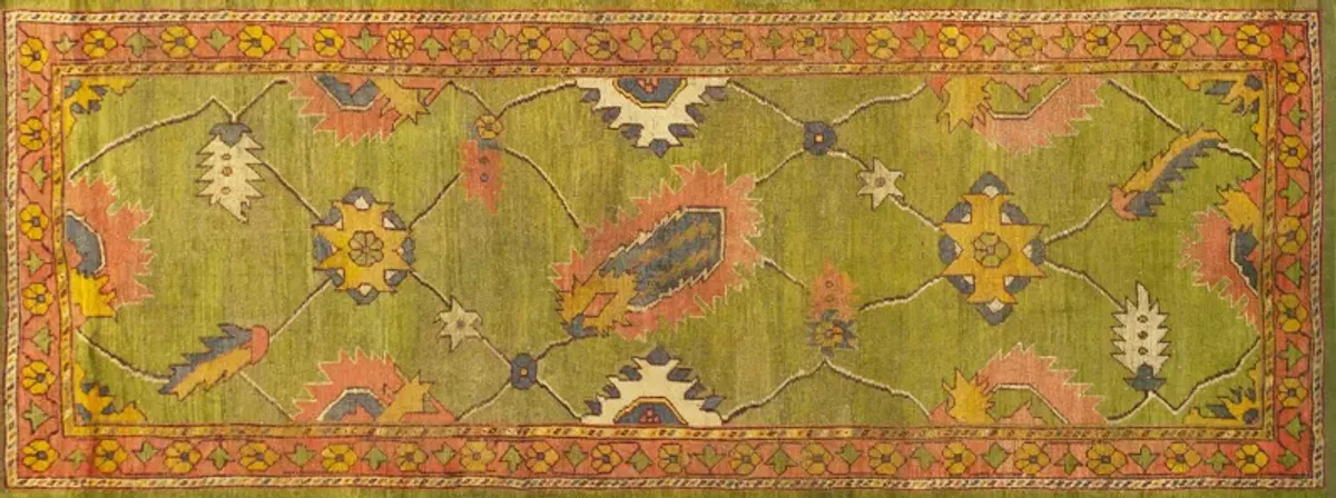 Late 19th Century Oushak 4' 4''x11' 6''