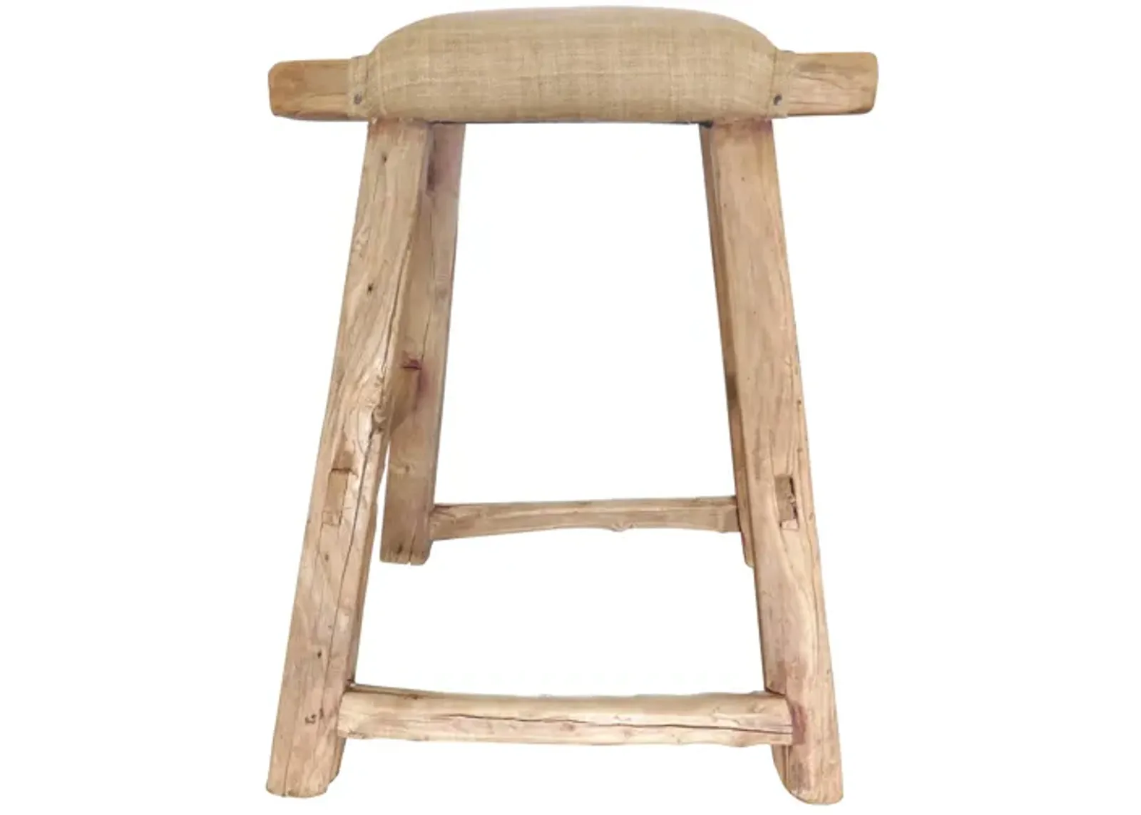 Shandong Stool with Camel Hemp - Beige