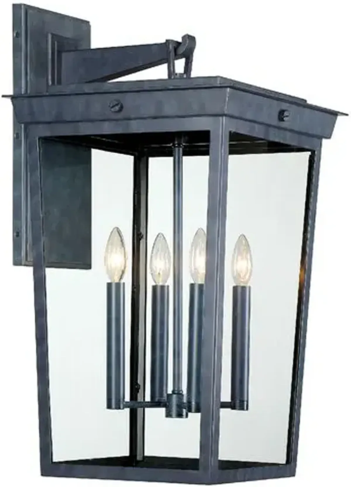 Belmont Outdoor 4-Light Wall Mount - Crystorama - Gray