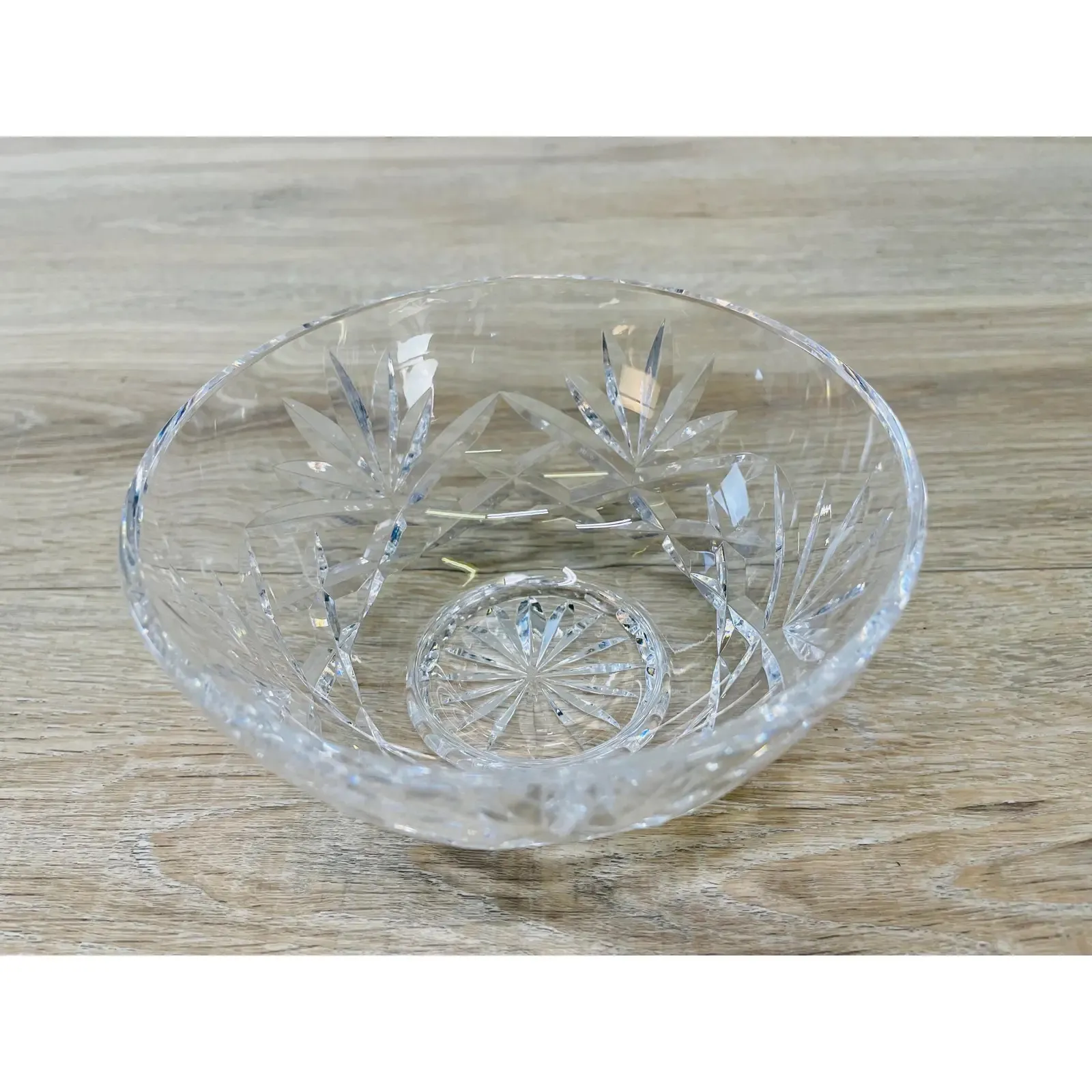 Round Footed Catchall Bowl - 2-b-Modern - Clear