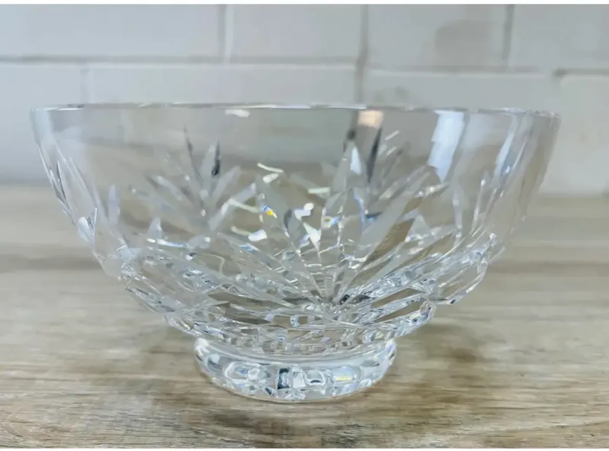 Round Footed Catchall Bowl - 2-b-Modern - Clear