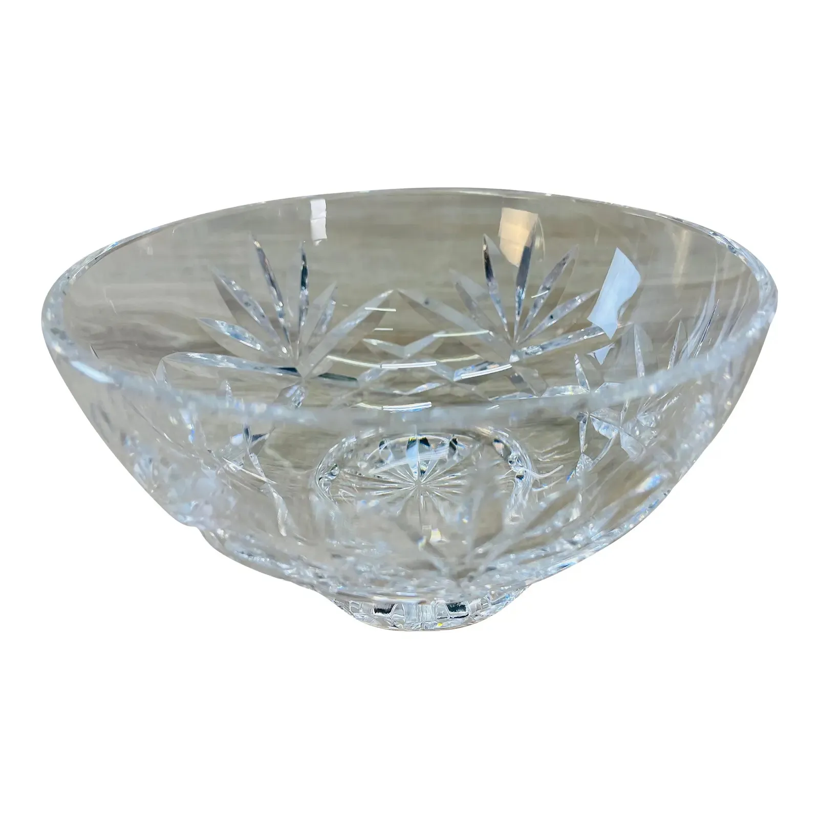 Round Footed Catchall Bowl - 2-b-Modern - Clear