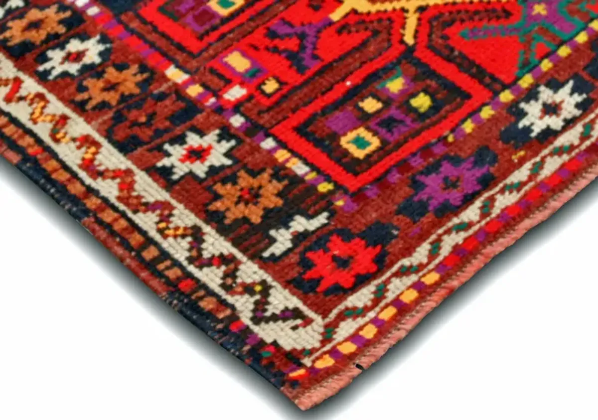 1960s Turkish Oushak Runner - 2'10"x11'9" - Nalbandian - Red