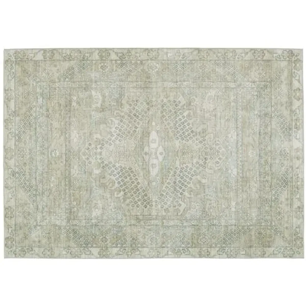 Issa Medallion Rug - Lt Taupe/Gray - Nikki Chu - Gray