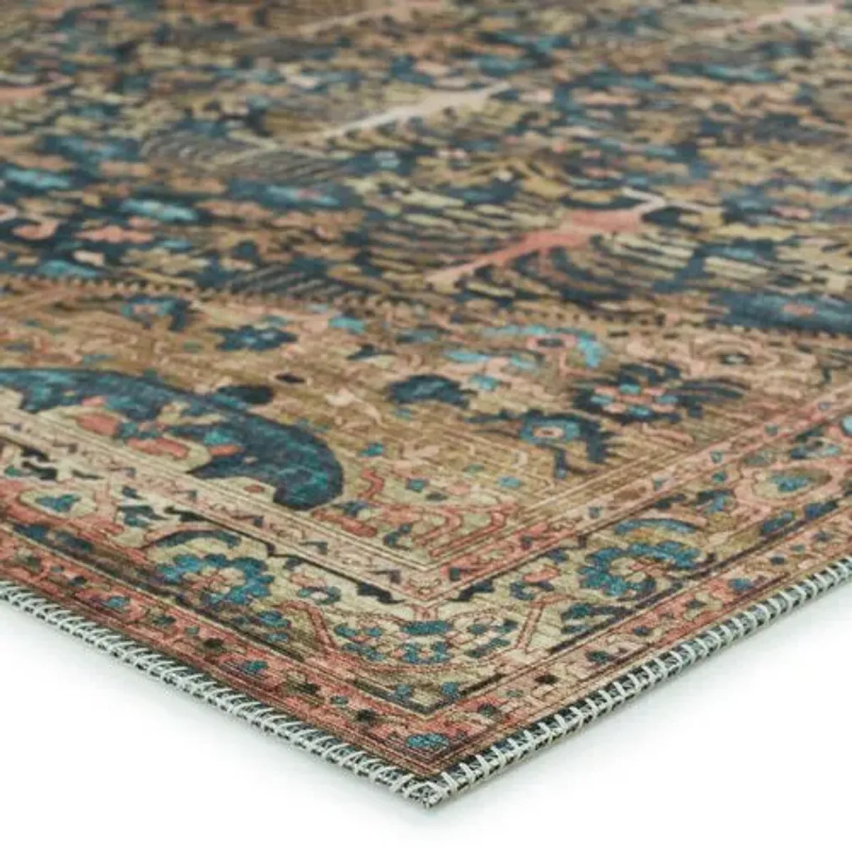 Jayven Medallion Rug - Blue/Tan - Nikki Chu - Blue