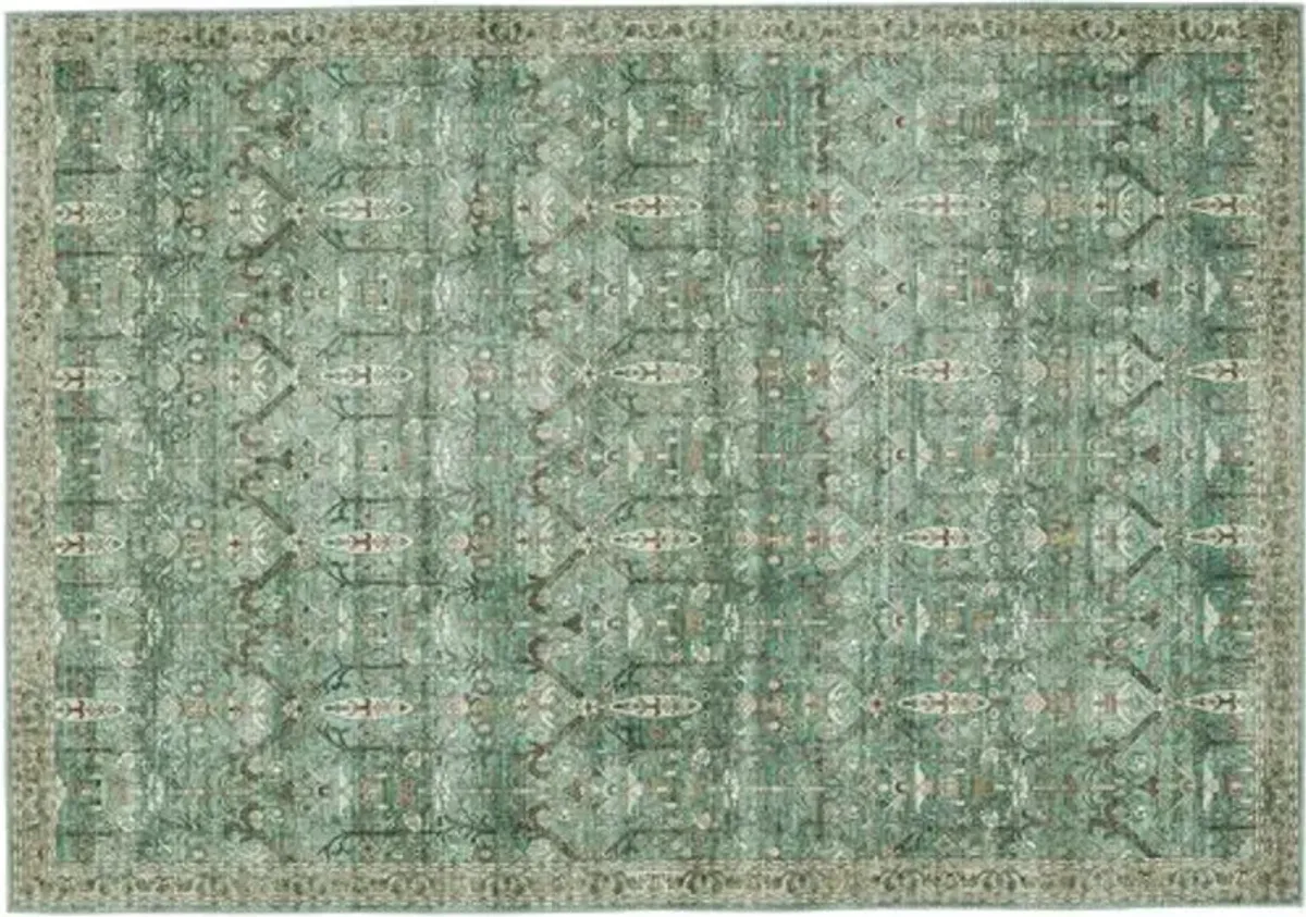 Razi Trellis Rug - Green/Tan - Nikki Chu - Green