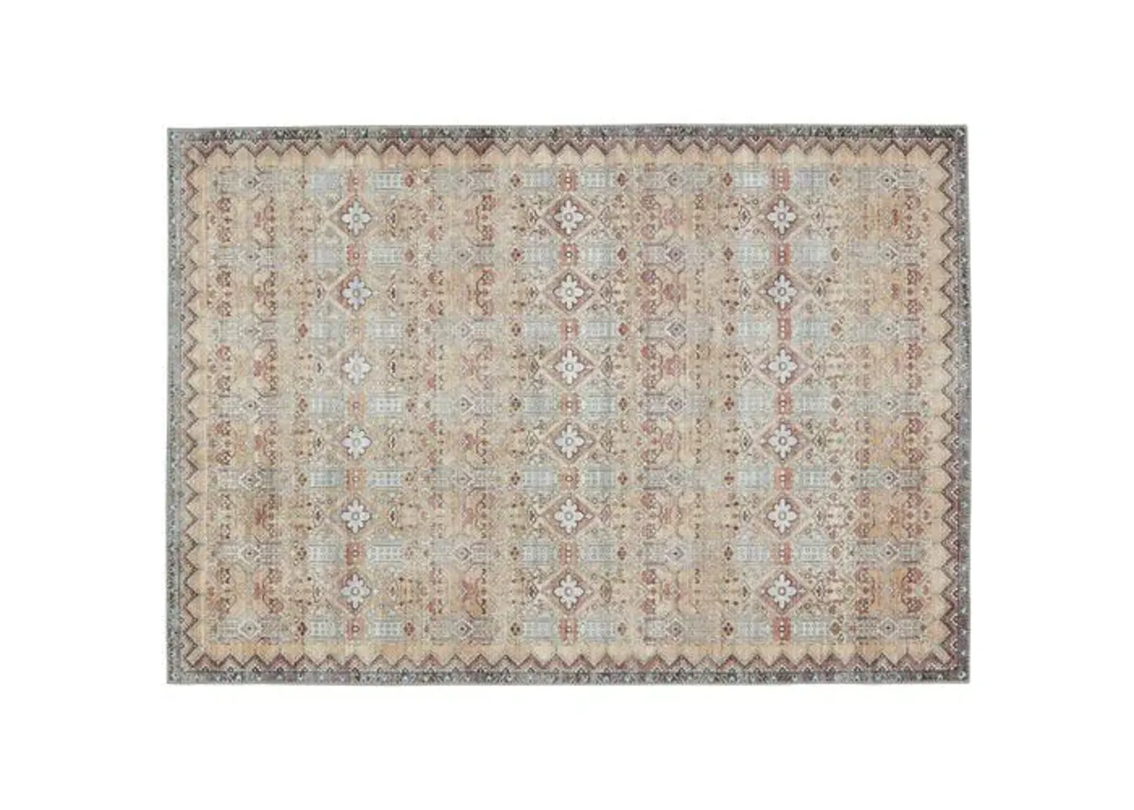 Dalia Trellis Rug - Tan/Lt Gray - Nikki Chu - Brown - Brown