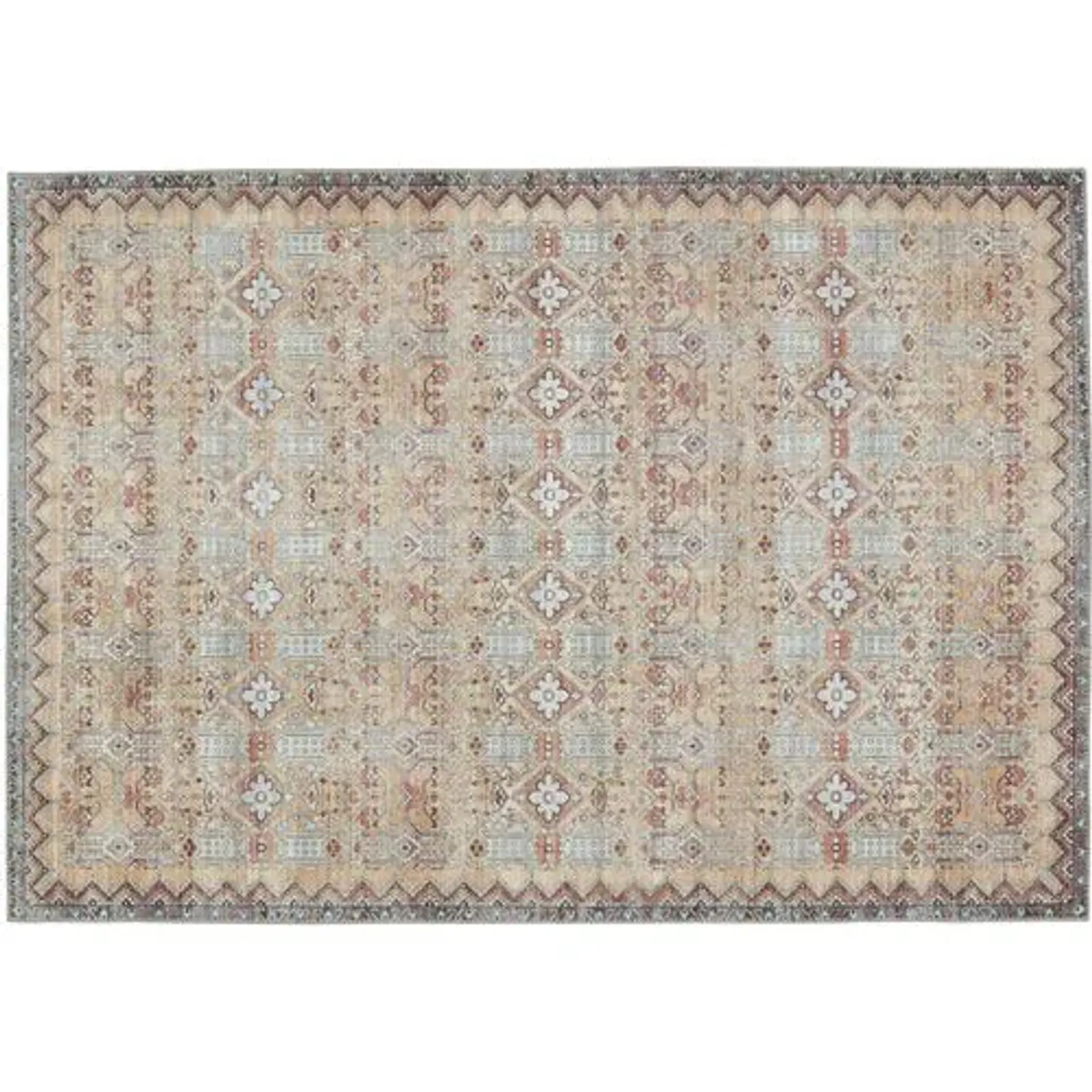 Dalia Trellis Rug - Tan/Lt Gray - Nikki Chu - Brown - Brown