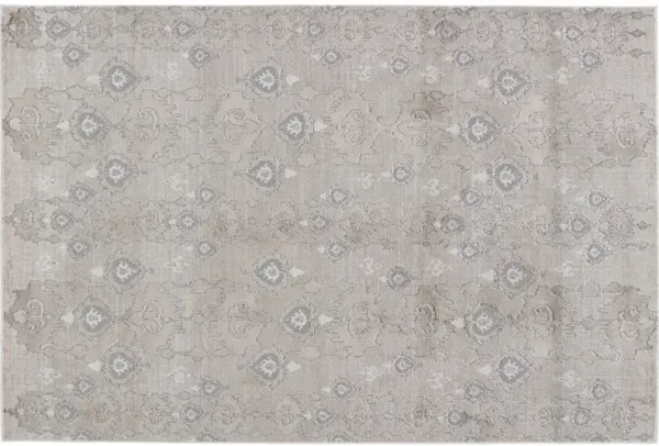 Indigo Ikat Rug, Taupe/Gray