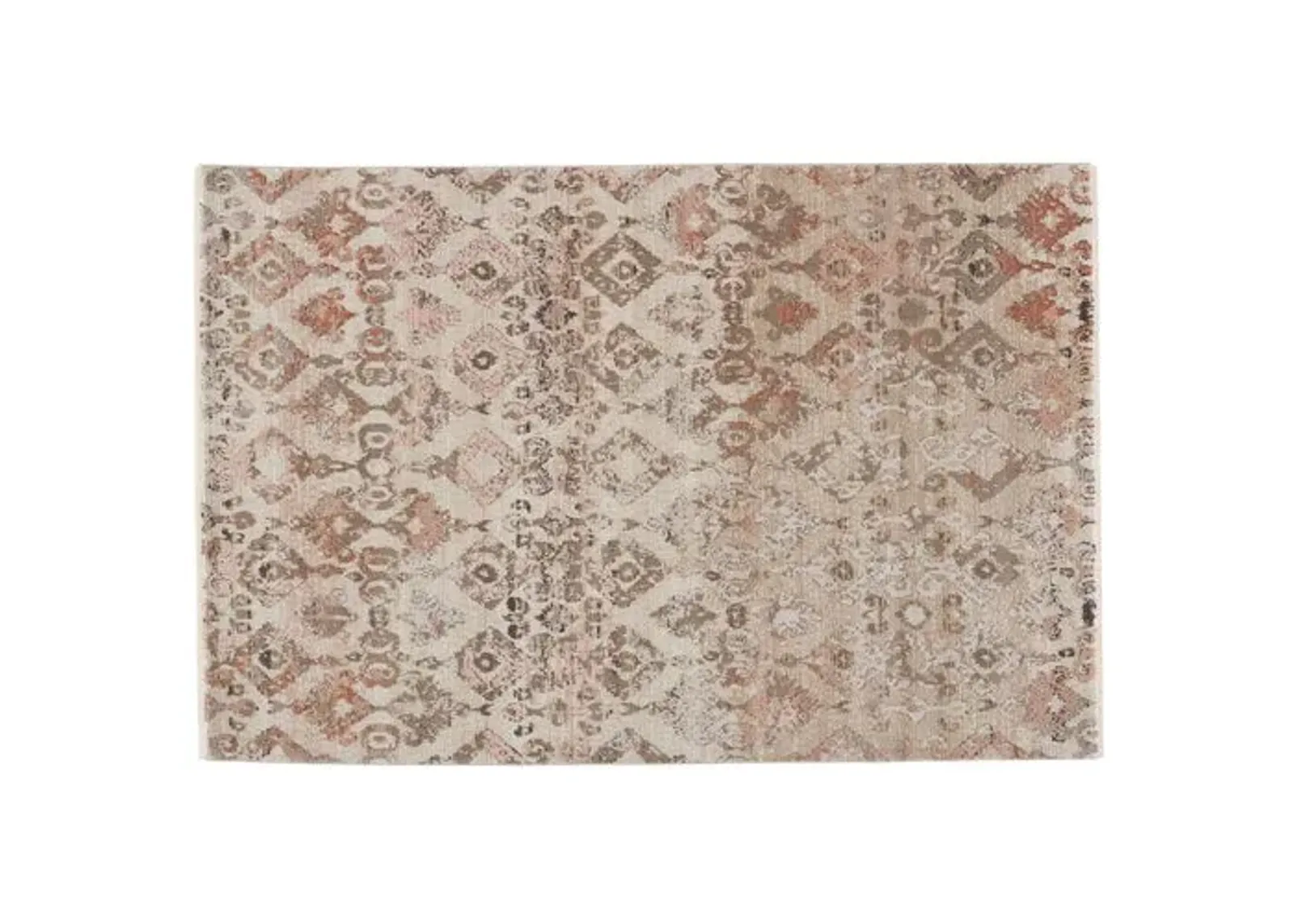 Asani Ikat Rug - Tan/Lt Pink - Nikki Chu - Beige - Beige