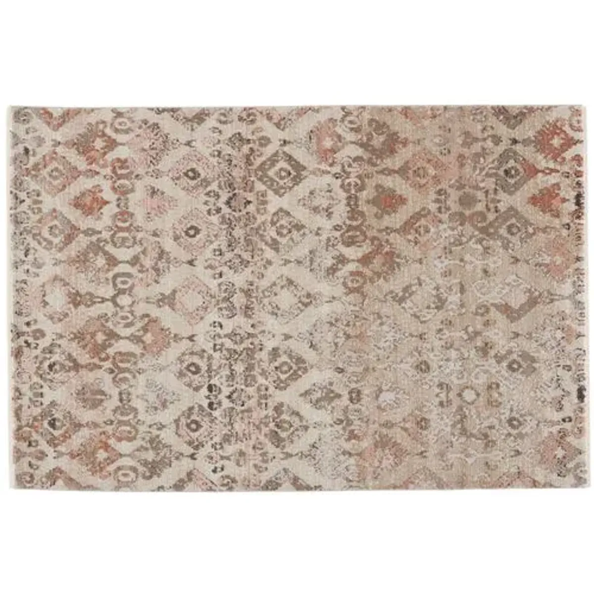 Asani Ikat Rug - Tan/Lt Pink - Nikki Chu - Beige - Beige