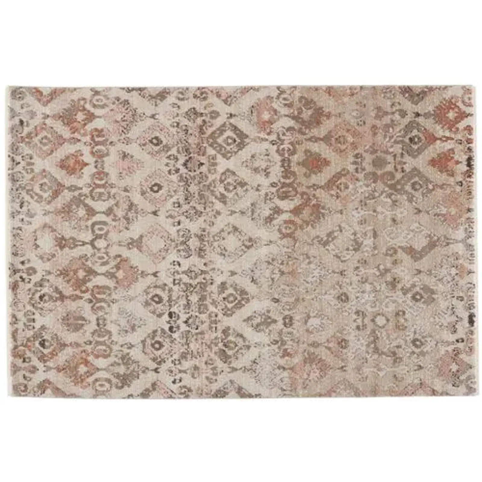 Asani Ikat Rug - Tan/Lt Pink - Nikki Chu - Beige - Beige