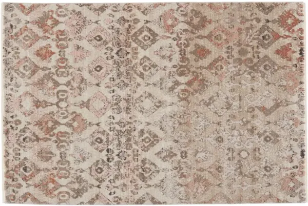 Asani Ikat Rug - Tan/Lt Pink - Nikki Chu - Beige - Beige