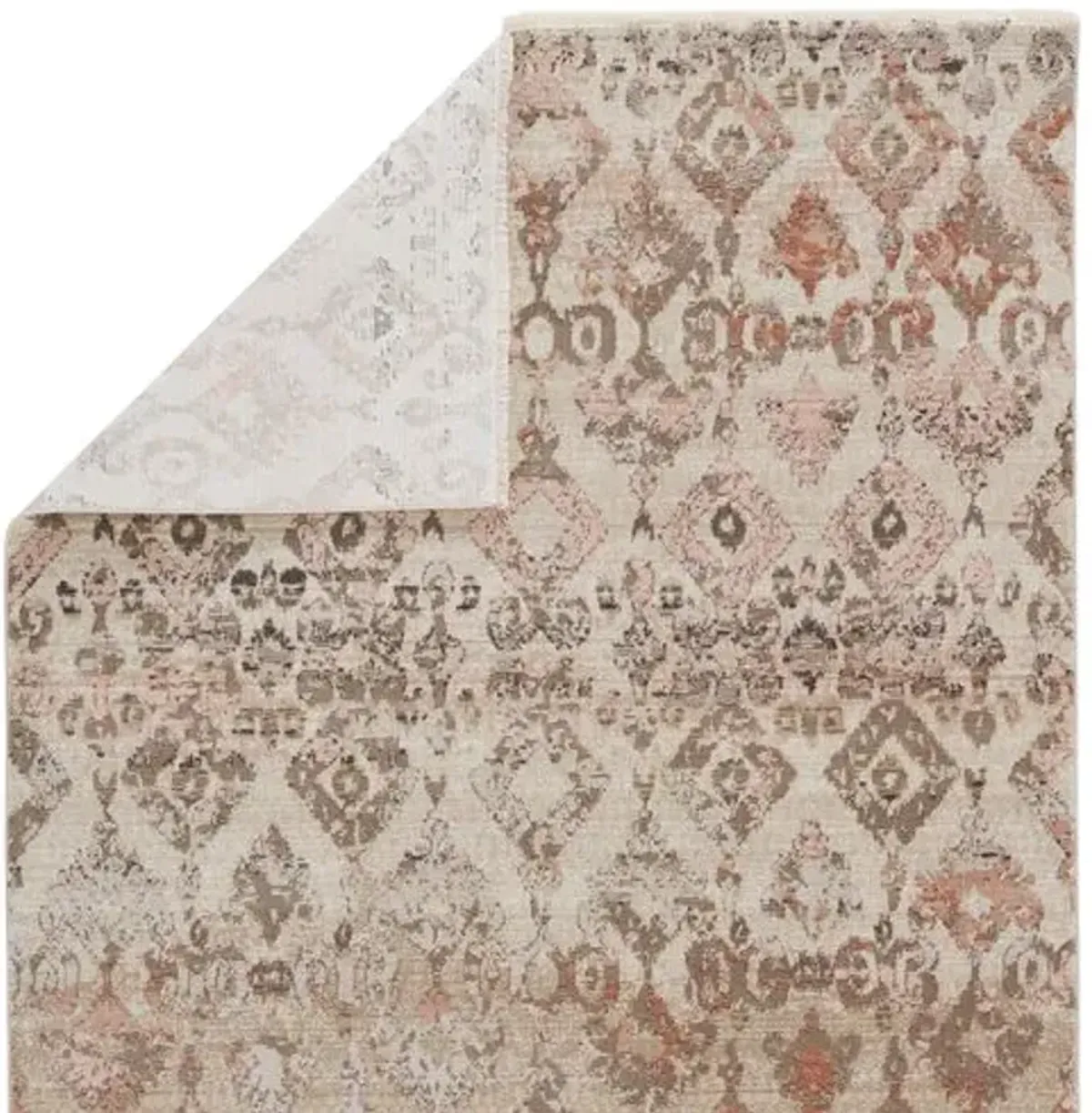 Asani Ikat Rug - Tan/Lt Pink - Nikki Chu - Beige - Beige