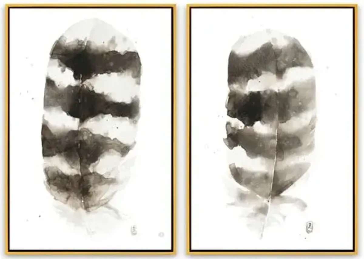 Laura Roebuck - Barred Owl - Diptych