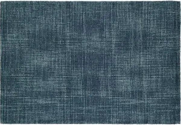 Cross-Hatch Rug - DASH & ALBERT - Handcrafted - Blue - Blue
