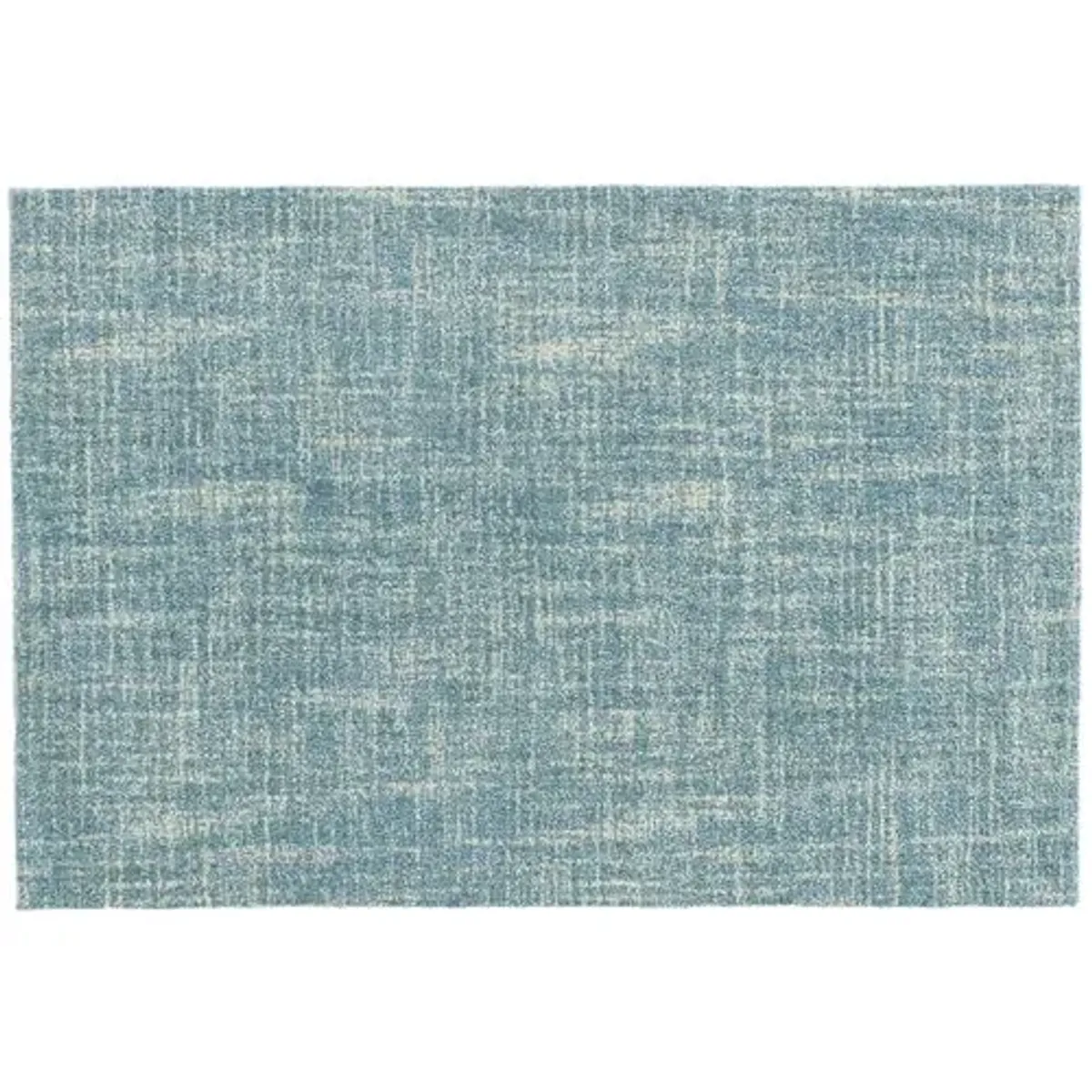 Cross-Hatch Rug - DASH & ALBERT - Handcrafted - Blue - Blue