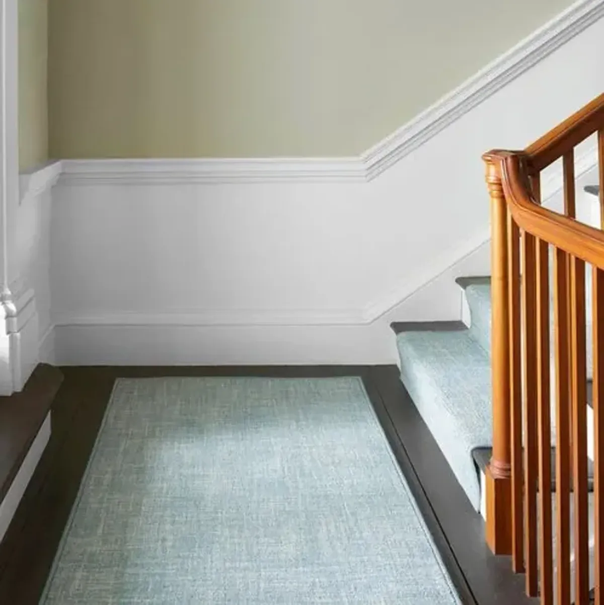 Cross-Hatch Rug - DASH & ALBERT - Handcrafted - Blue - Blue